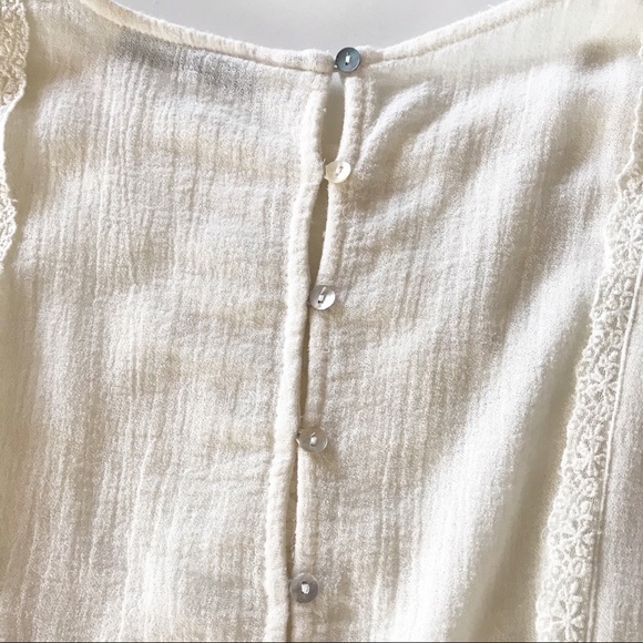 OFFERS WELCOME
ZARA Boho Muslin Lace & Beads Cream Top - Picture 5 of 16
